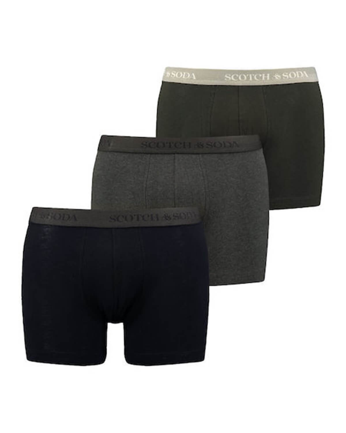 SCOTCH & SODA Ανδρικά Μπόξερ Scotch & Soda 3 Τεμάχια - Base Herringbone