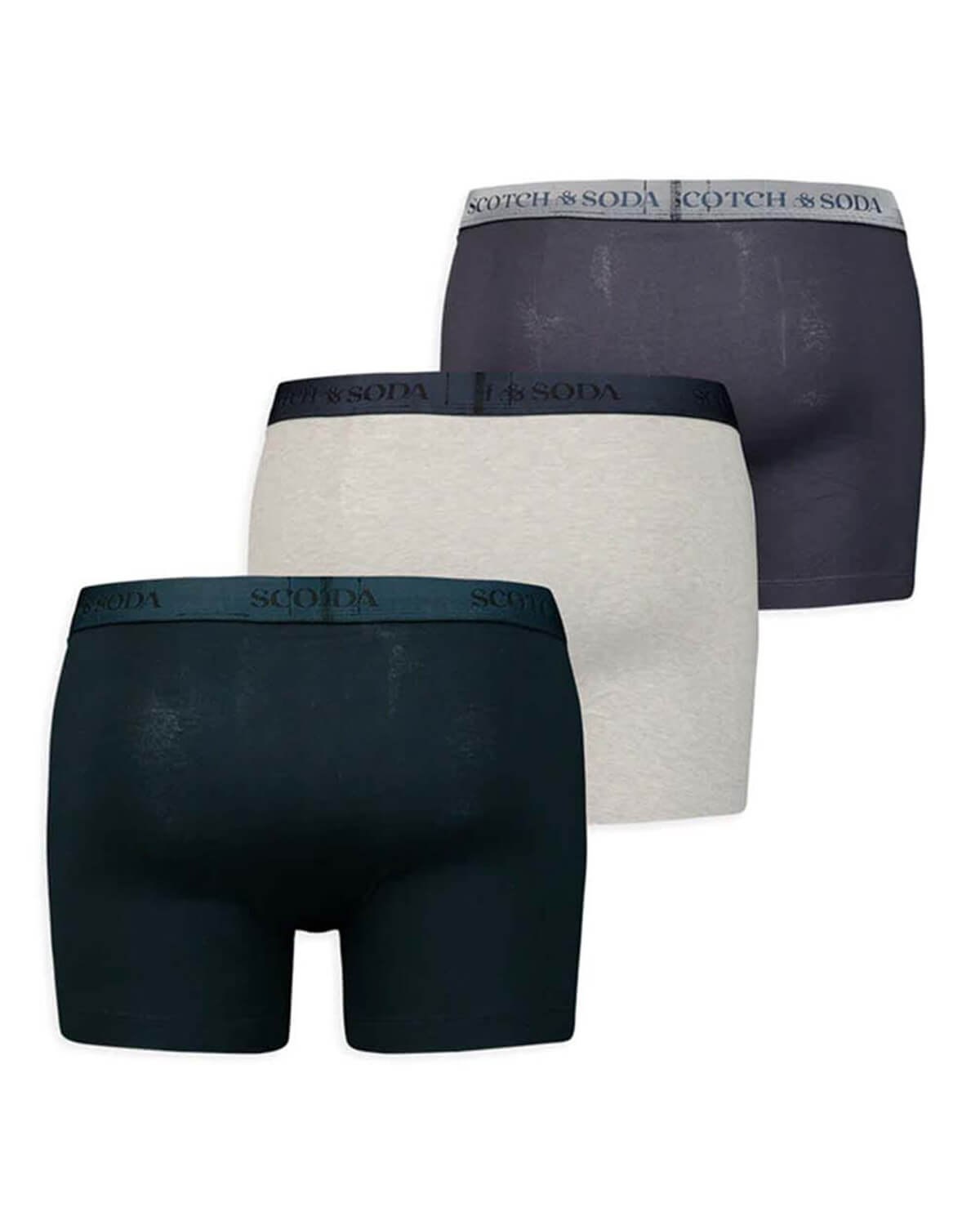 Ανδρικά Μπόξερ Scotch & Soda 3 Τεμάχια - Base Herringbone φωτογραφία