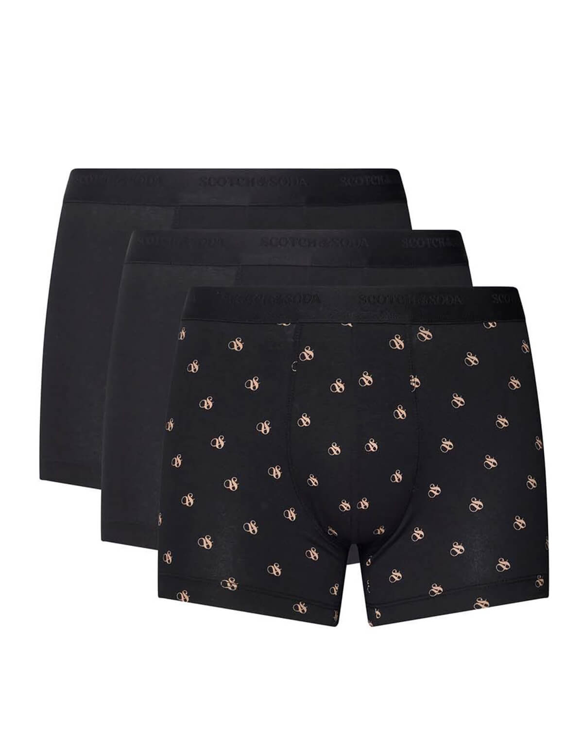 SCOTCH & SODA Ανδρικά Μπόξερ Scotch & Soda 3 Τεμάχια - Men Base Ampersand Aop