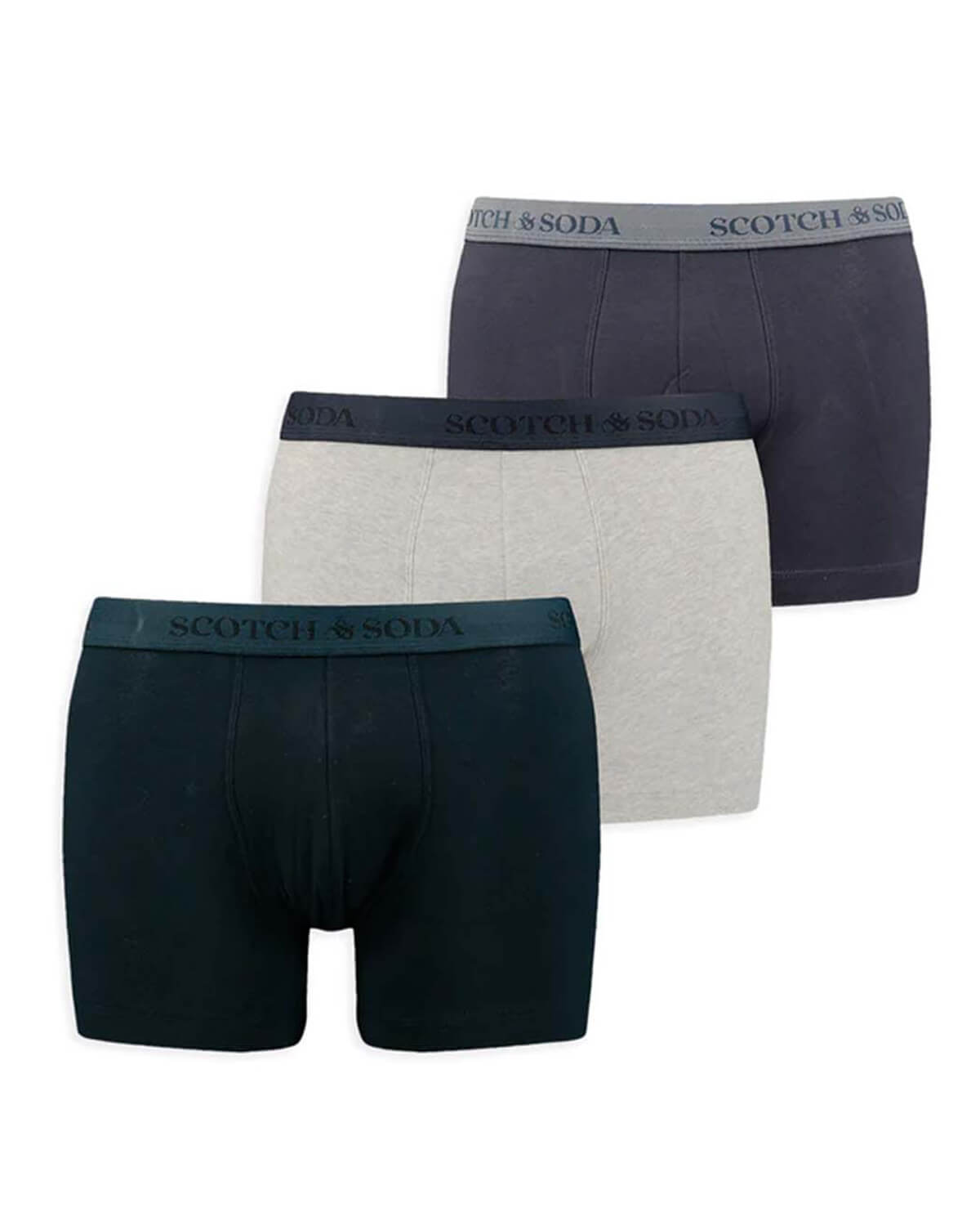 SCOTCH & SODA Ανδρικά Μπόξερ Scotch & Soda 3 Τεμάχια - Base Herringbone