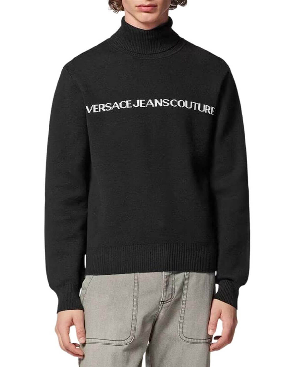 Ανδρική Πλεκτή Μπλούζα Versace Jeans Couture - 75Upm07 Co/Cashm Logo Jacq F12 75GAFM07CM06H