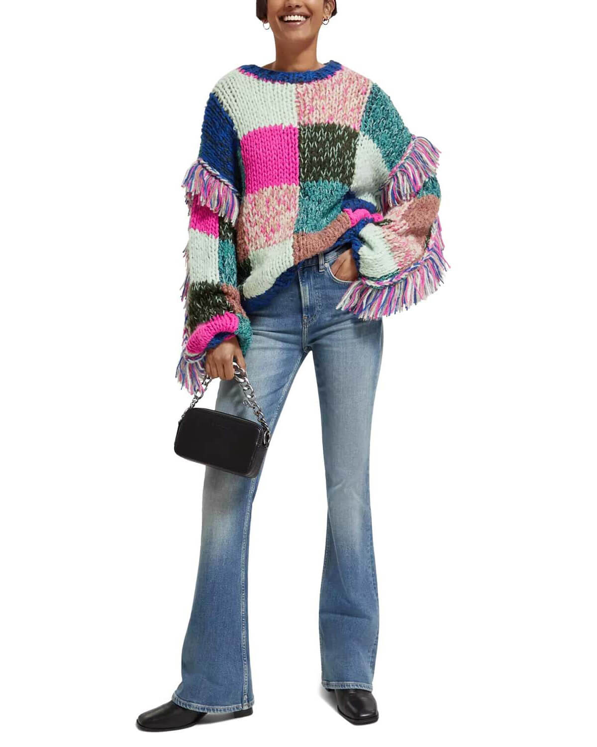 Γυναικεία Μπλούζα Πουλόβερ Scotch & Soda - Multicolour Hand Knitted 174797 SC6972 φωτογραφία