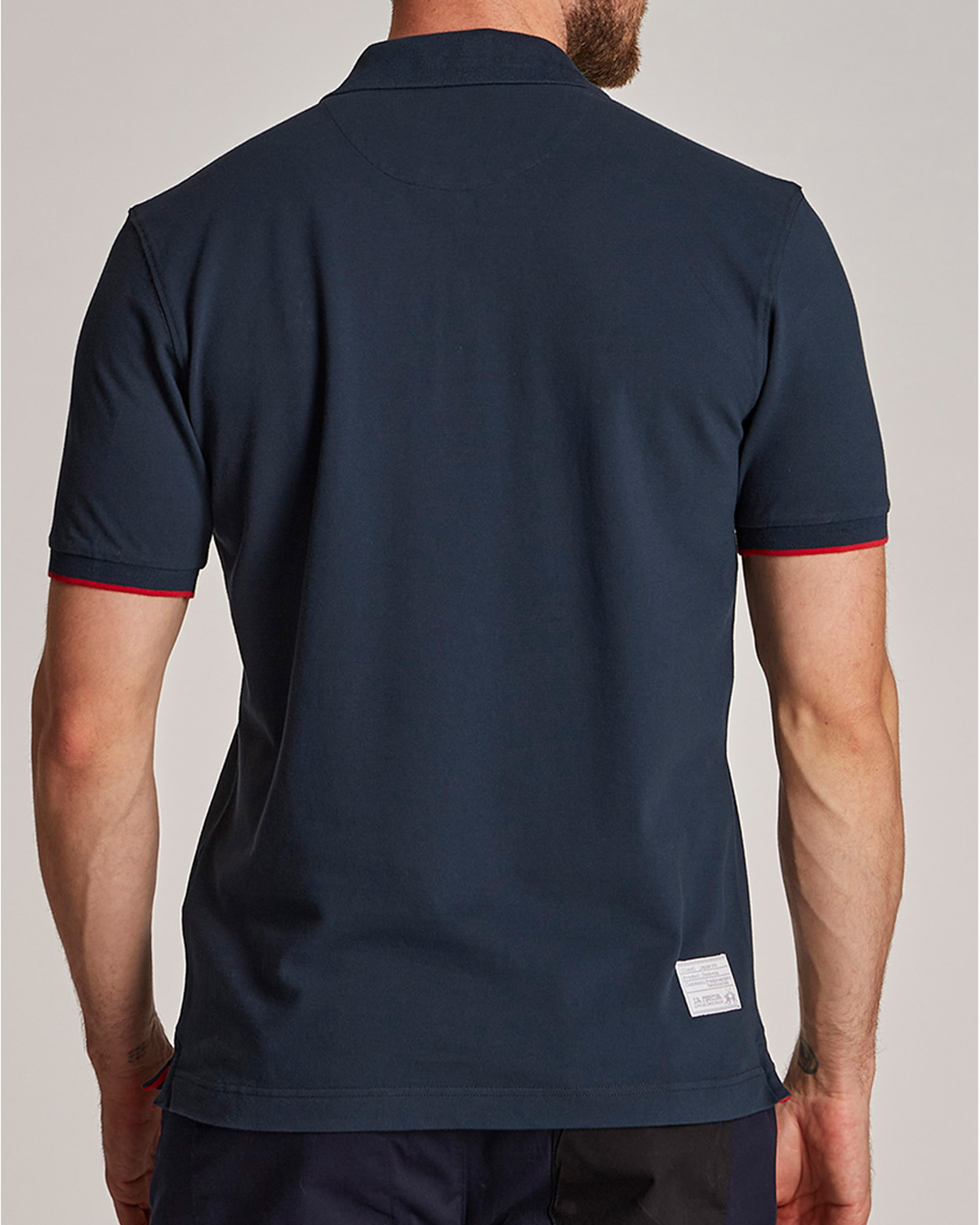 Ανδρική Κοντομάνικη Polo Μπλούζα La Martina - 3LMCCMP01 07017 φωτογραφία