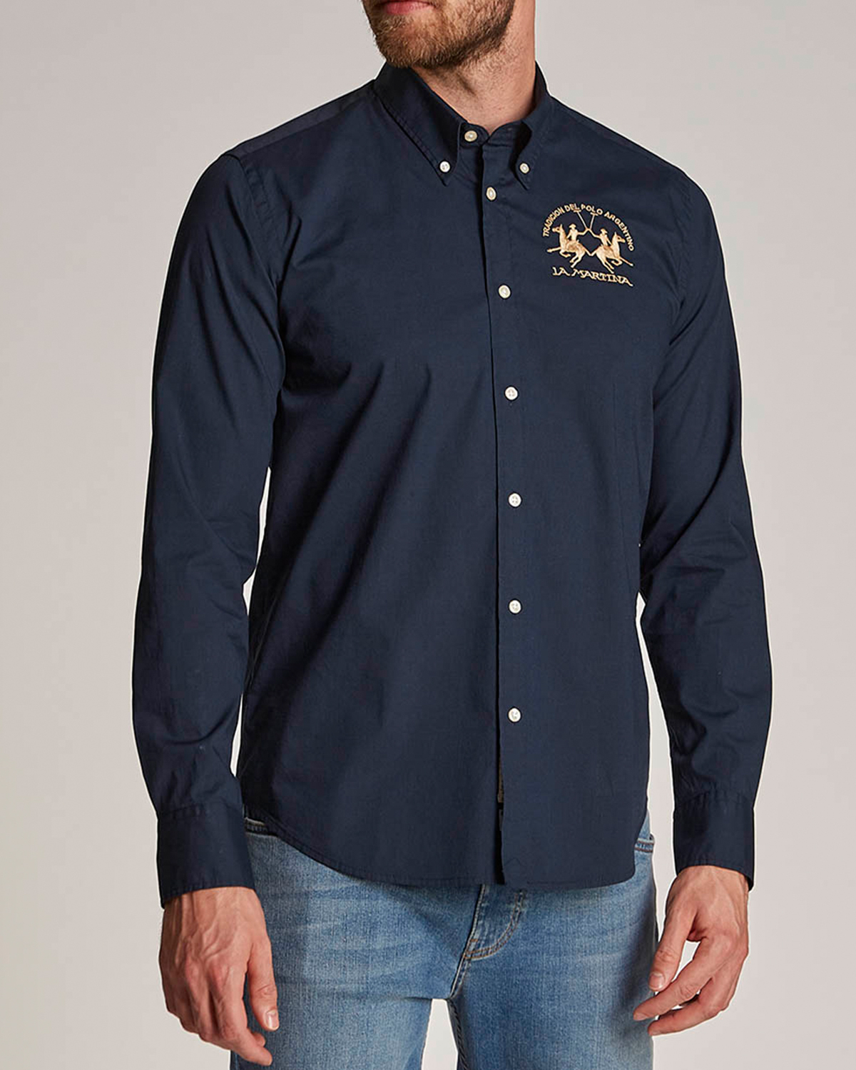 LA MARTINA Ανδρικό Μακρυμάνικο Πουκάμισο La Martina - 3LMCCMC01 07017