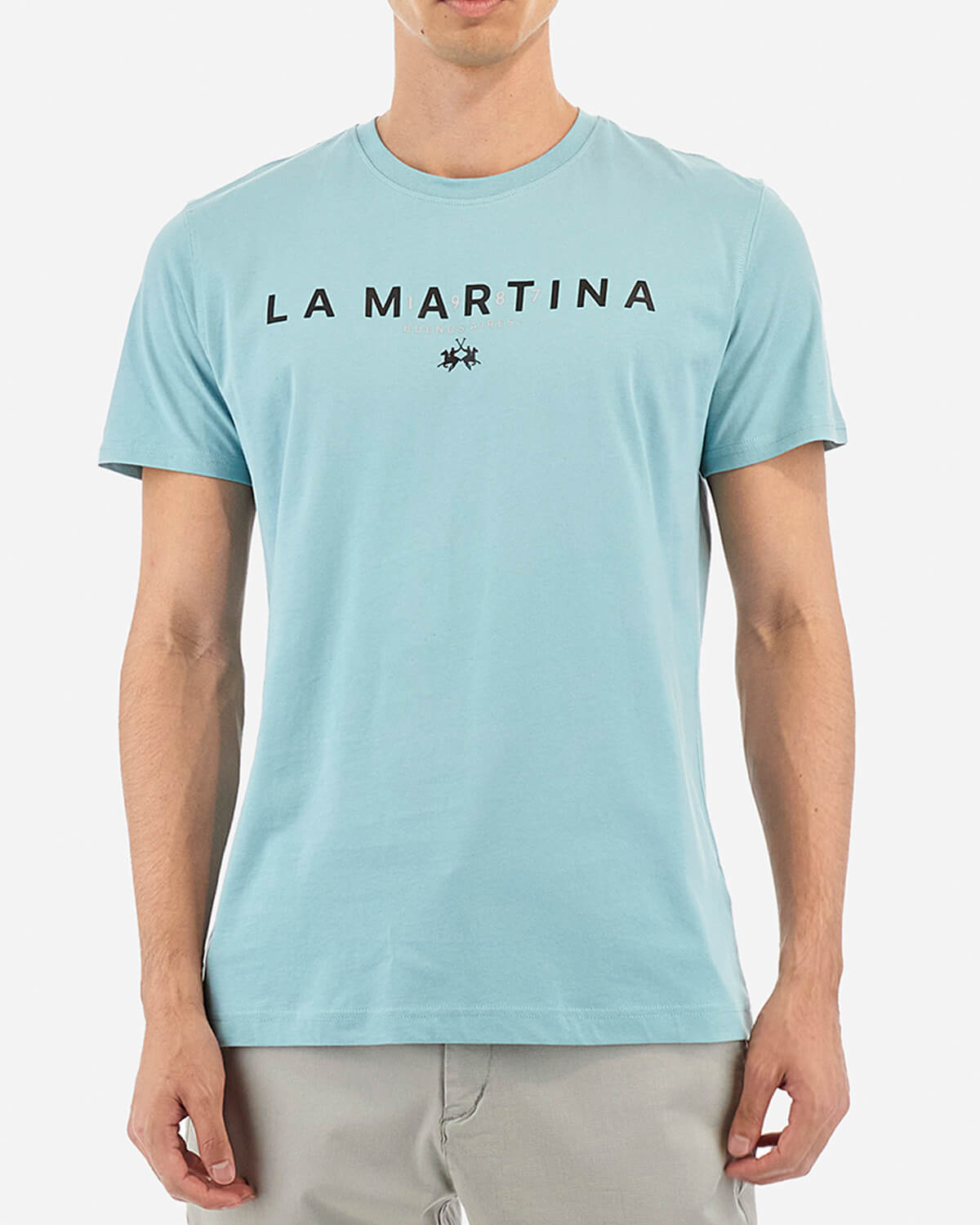 LA MARTINA Ανδρική Κοντομάνικη Μπλούζα La Martina - 3LMYMR005 03227