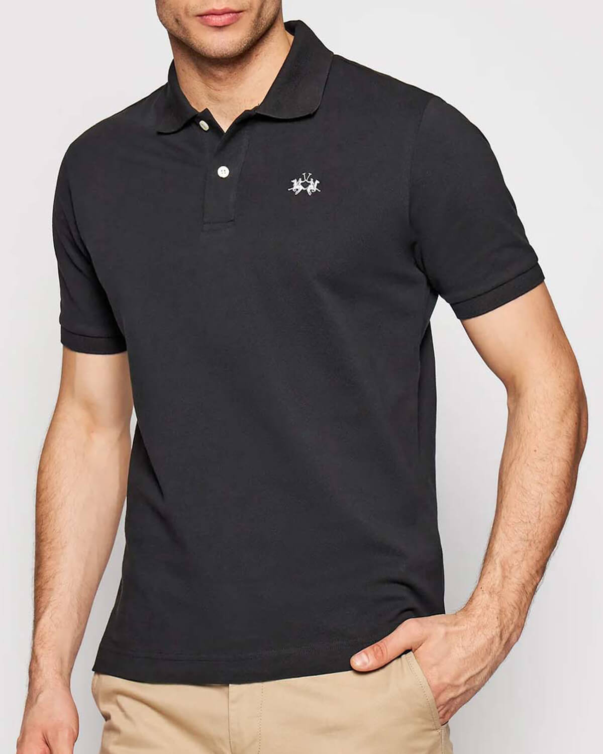 LA MARTINA Polo 3LMBPMP01 09999 black