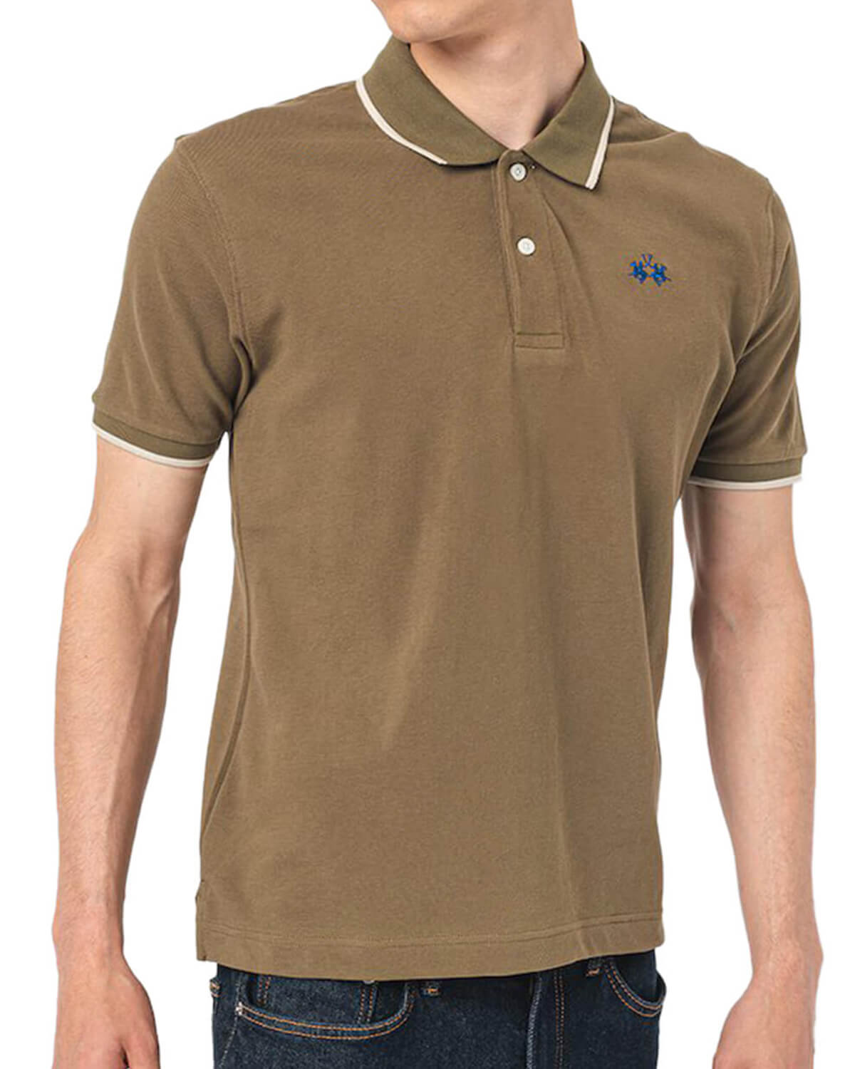 LA MARTINA Ανδρική Κοντομάνικη Polo Μπλούζα La Martina - 3LMBPMP04 03197