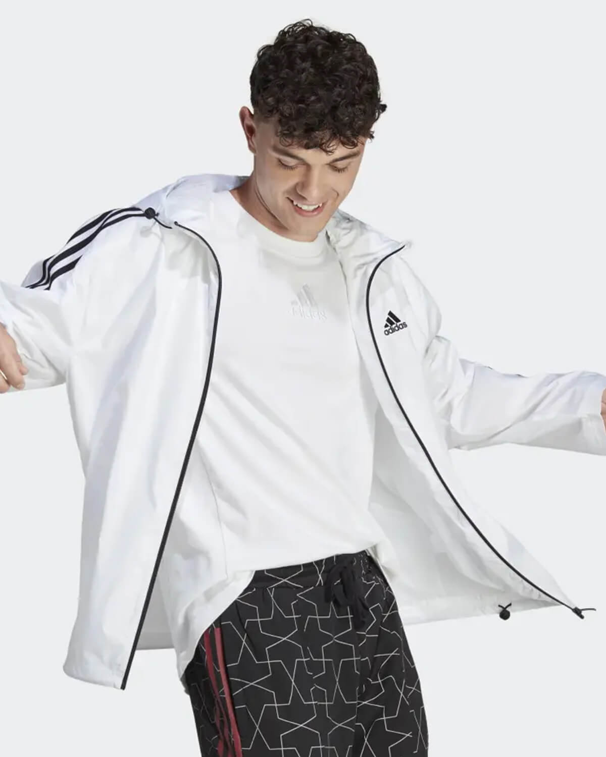 Ανδρικό Jacket με Κουκούλα Adidas - M 3S φωτογραφία