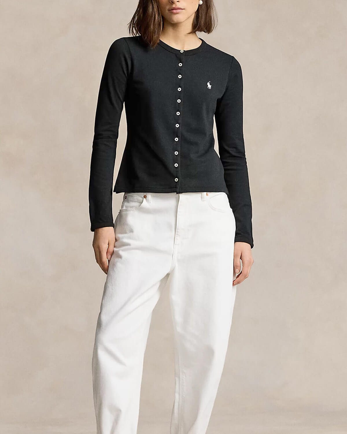 Γυναικεία Μακρυμάνικη Ζακέτα Polo Ralph Lauren - Cn Msh Bt-Long Sleeve 211941175002 001 φωτογραφία