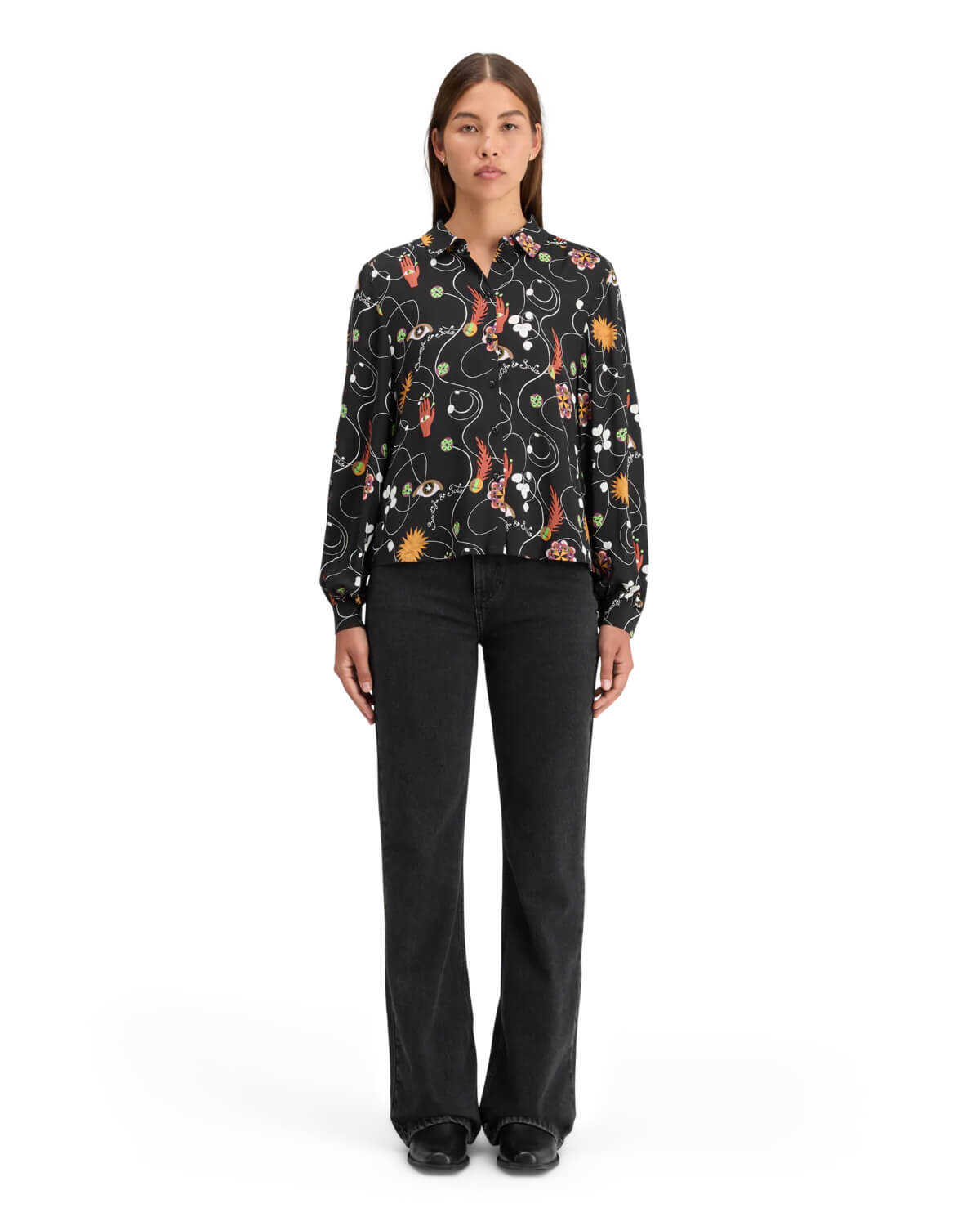 Γυναικείο Μακρυμάνικο Πουκάμισο Scotch & Soda - Viscose Printed Balloon φωτογραφία