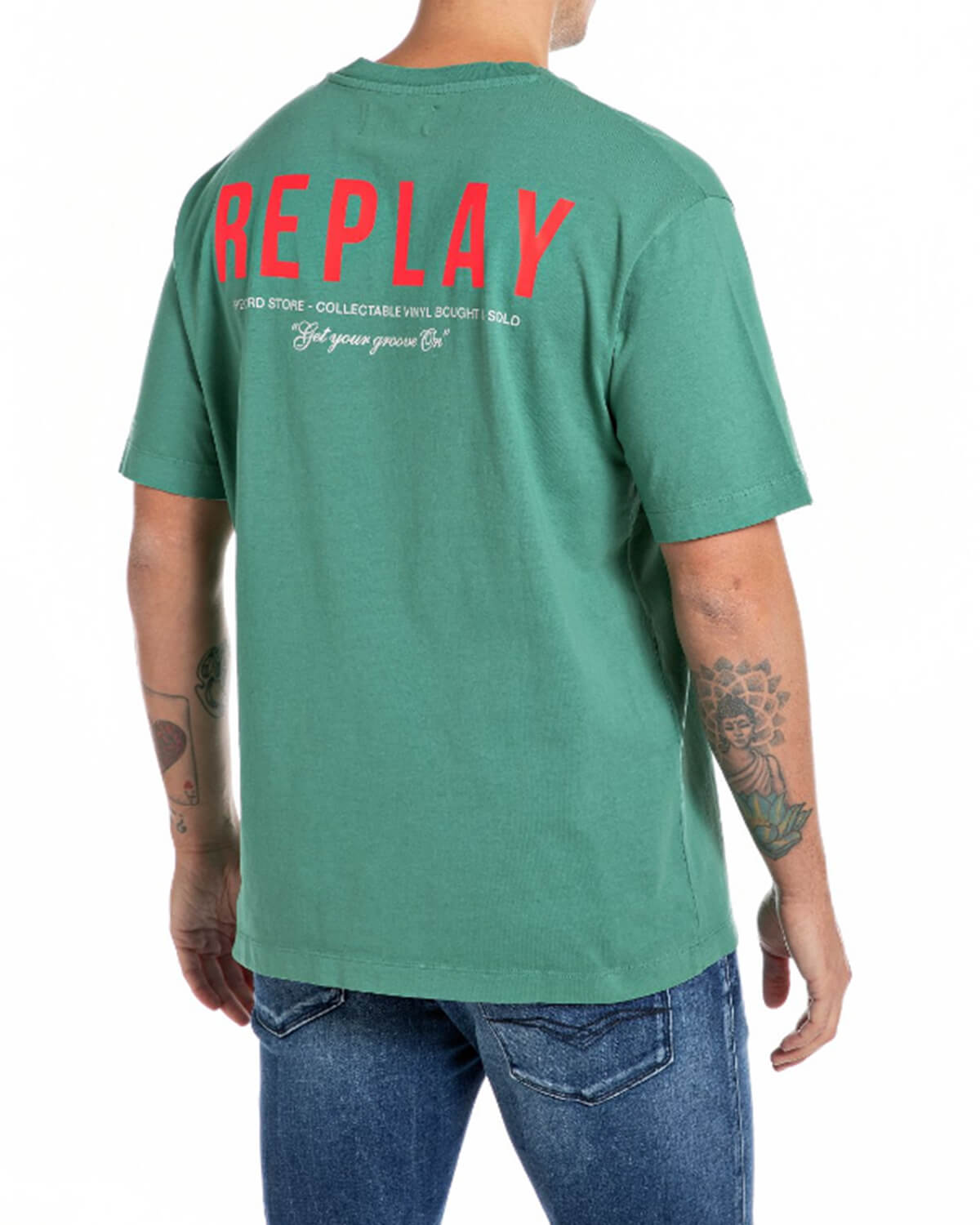 Ανδρική Κοντομάνικη Μπλούζα Replay - M6950 φωτογραφία