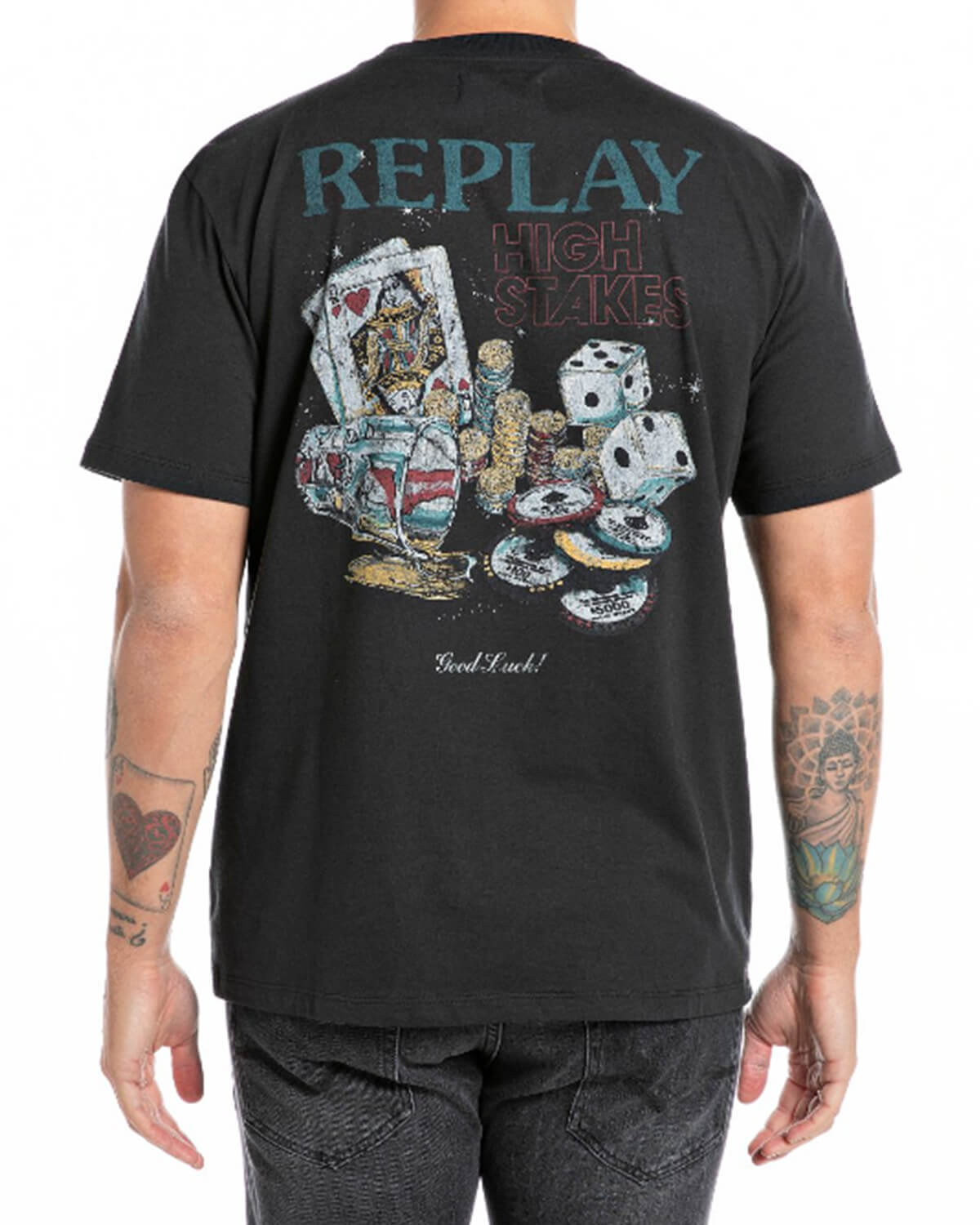 Ανδρική Κοντομάνικη Μπλούζα Replay - M6949 φωτογραφία