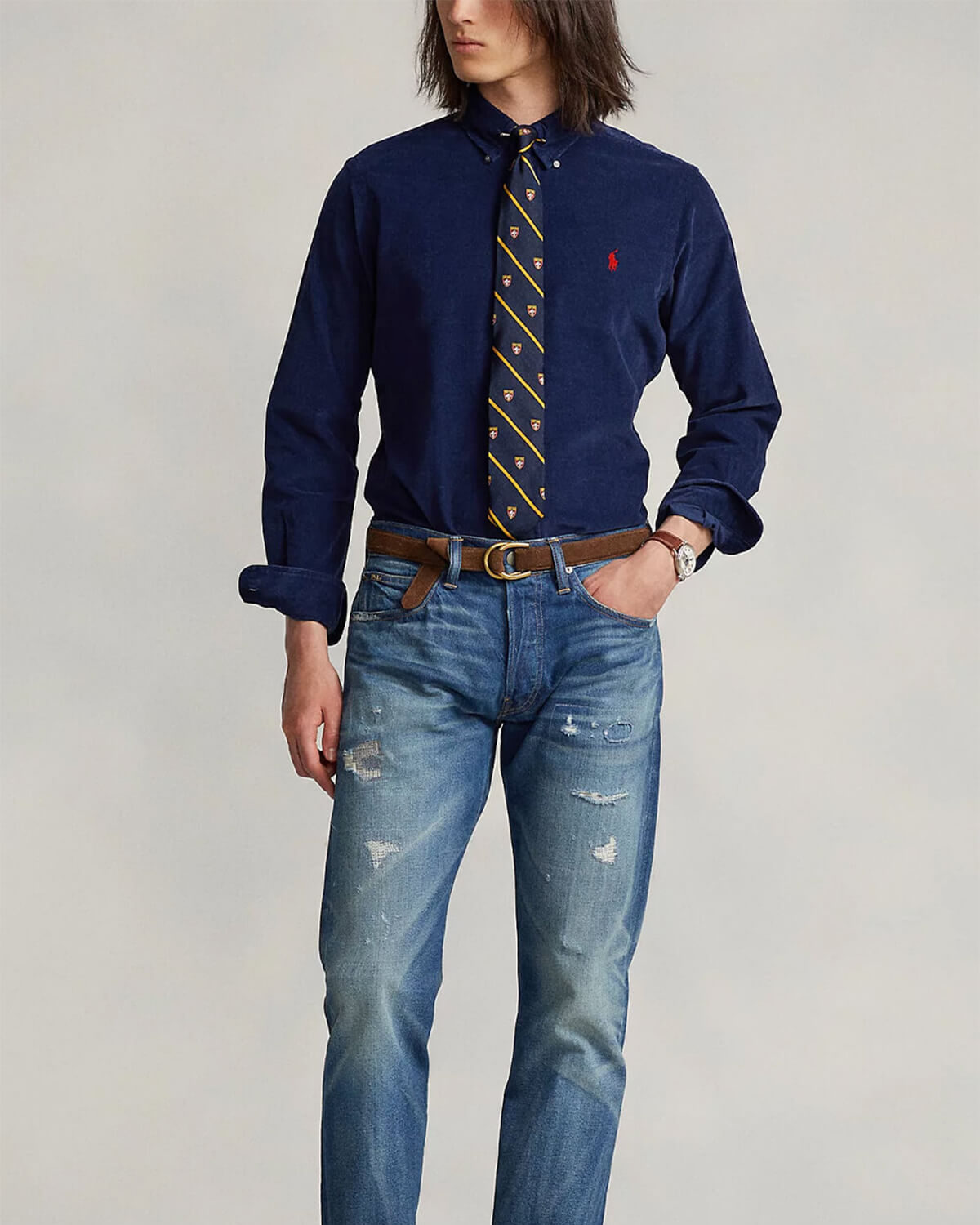 Ανδρικό Μακρυμάνικο Πουκάμισο Polo Ralph Lauren - Cubdppcs-Long Sleeve 710853123008 410 φωτογραφία