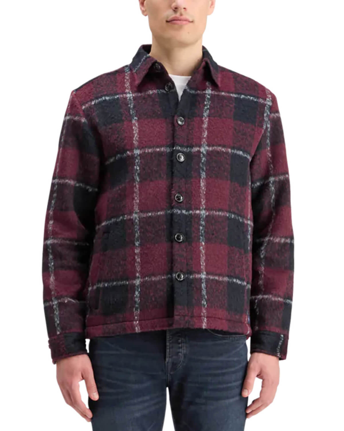 SCOTCH & SODA Ανδρικό Πουκάμισο Jacket Scotch & Soda - Padded Flannel Overshirt 178630 SC6488