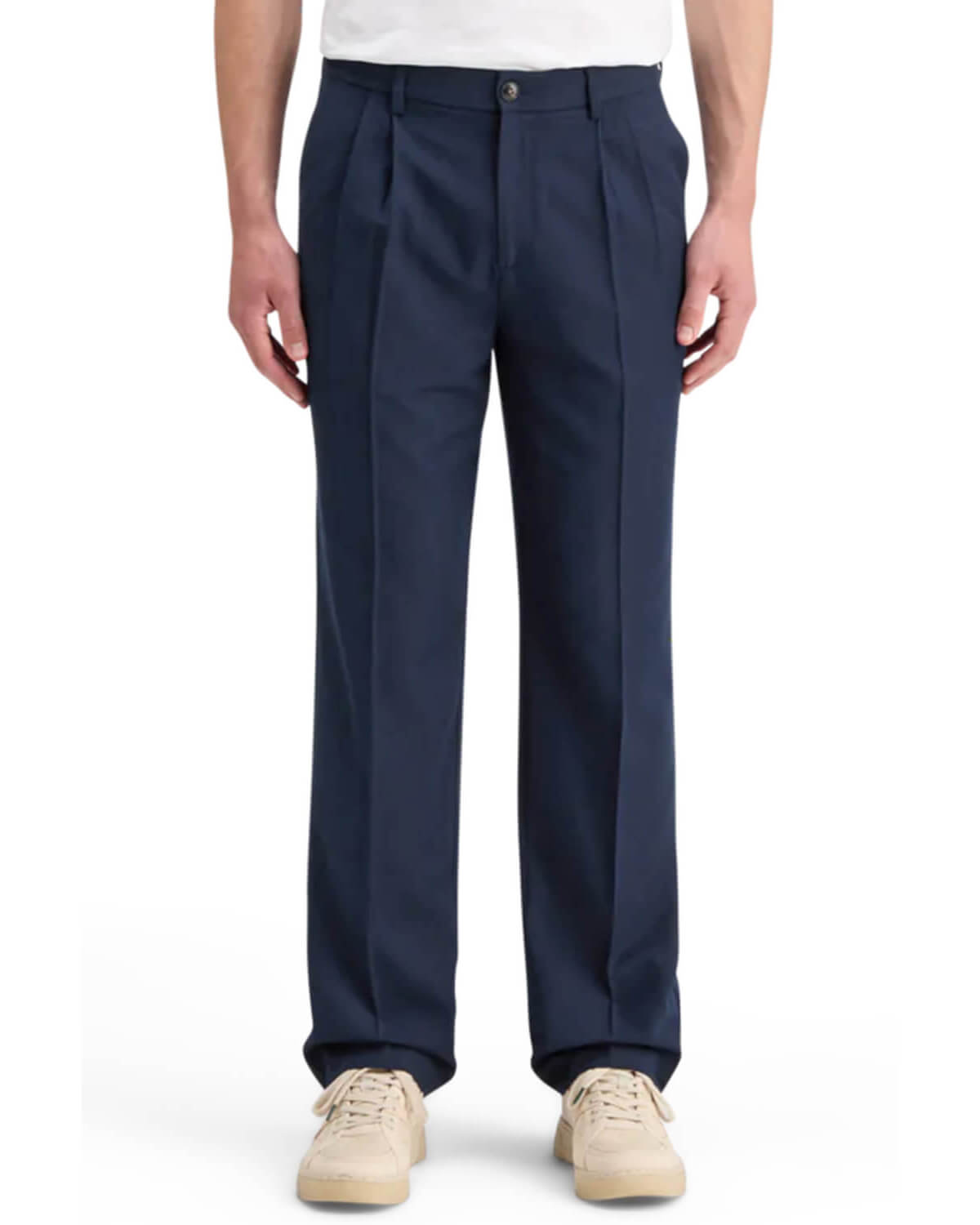 SCOTCH & SODA Ανδρικό Παντελόνι Scotch & Soda - Relaxed Straight Fit Pleated Blend Chino 178674 SC0002