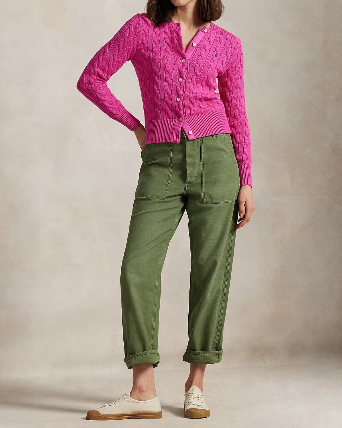 Γυναικεία Μακρυμάνικη Ζακέτα Polo Ralph Lauren - Cttncblcardi φωτογραφία