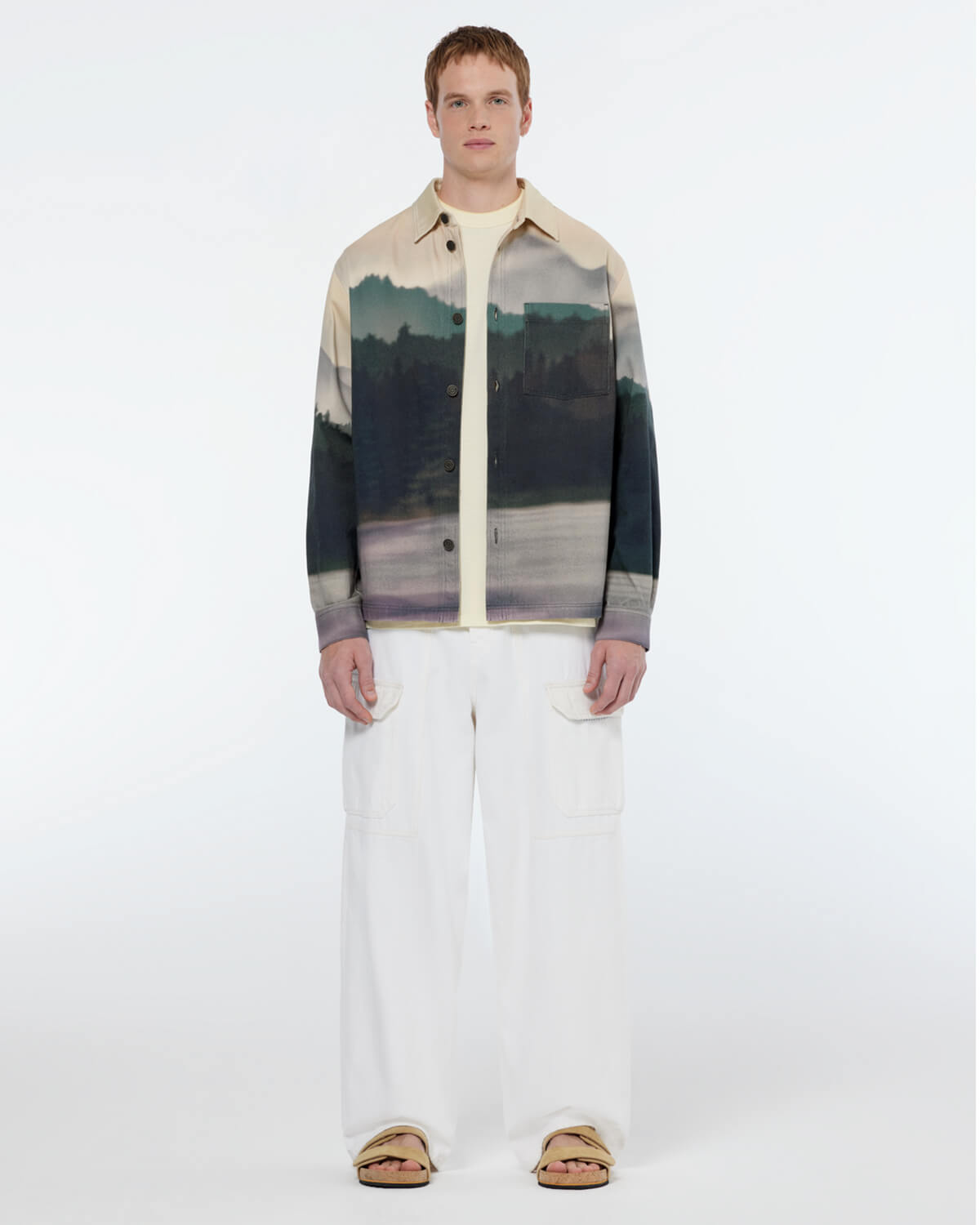 Ανδρικό Jacket Τύπου Πουκάμισο Scotch & Soda - Relaxed Fit Printed Twill φωτογραφία