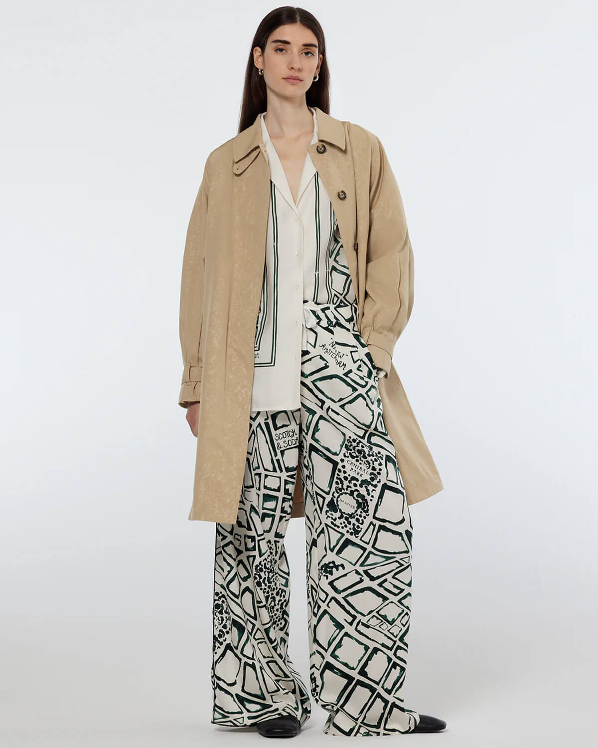 Γυναικείο Jacket Scotch & Soda - Floral Embossed Cotton Blend φωτογραφία