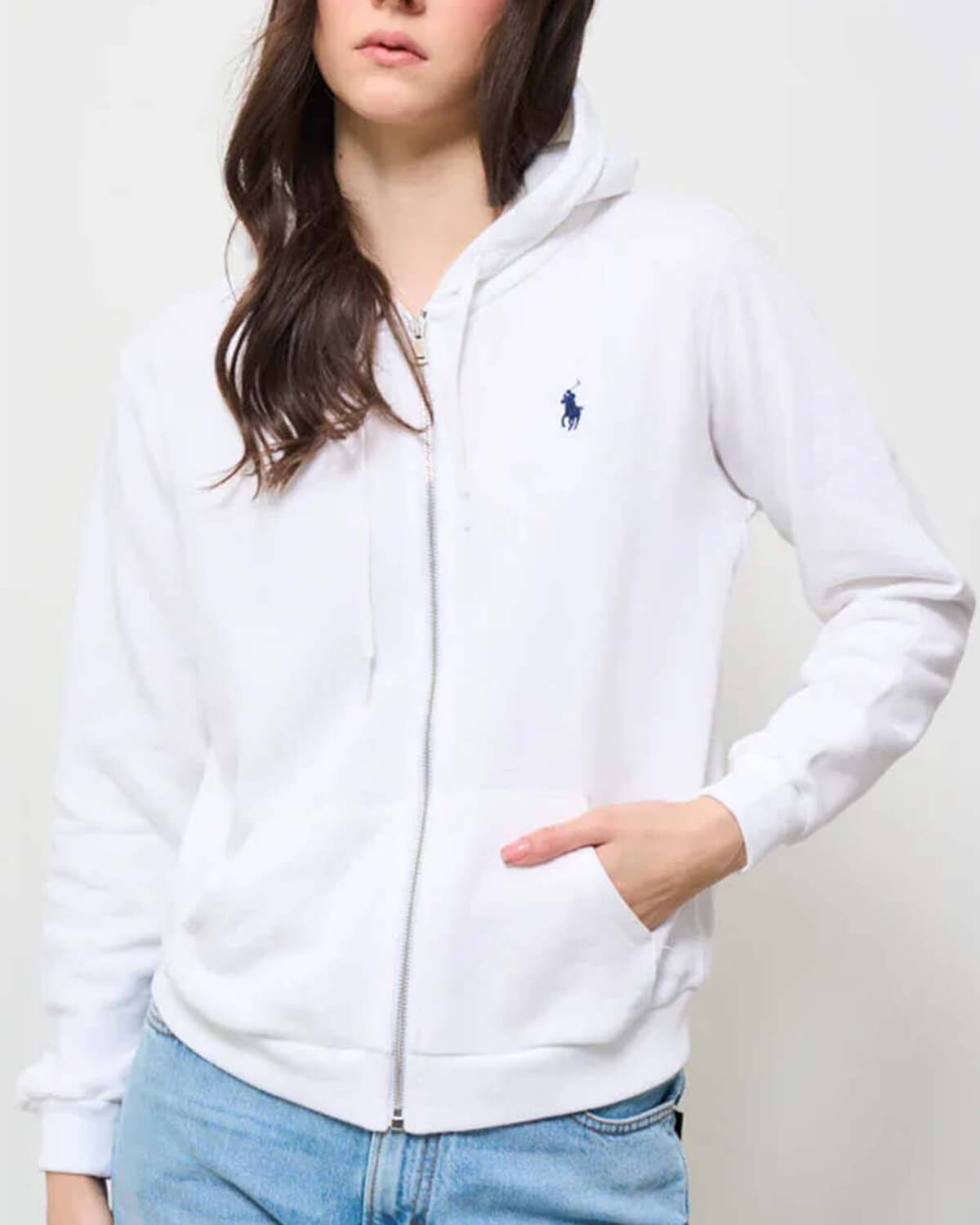 Γυναικεία Ζακέτα με Κουκούλα και Φερμουάρ Polo Ralph Lauren - Prl Fz Long Sleeve 211935584008 100 φωτογραφία