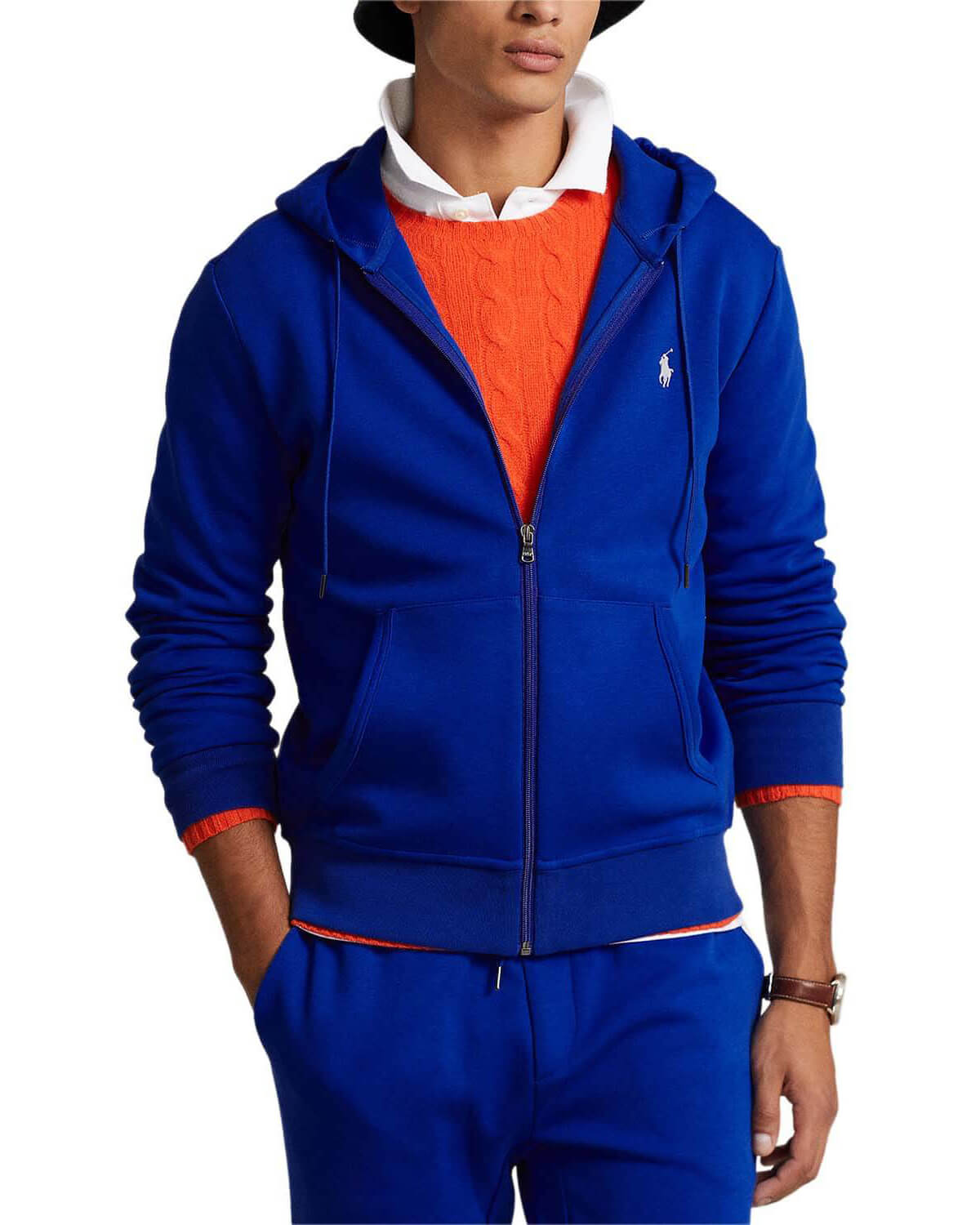 POLO RALPH LAUREN Ανδρική Ζακέτα με Κουκούλα και Φερμουάρ Polo Ralph Lauren - Lsfzhoodm1-Long Sleeve-Sweatshirt 710881517012 400