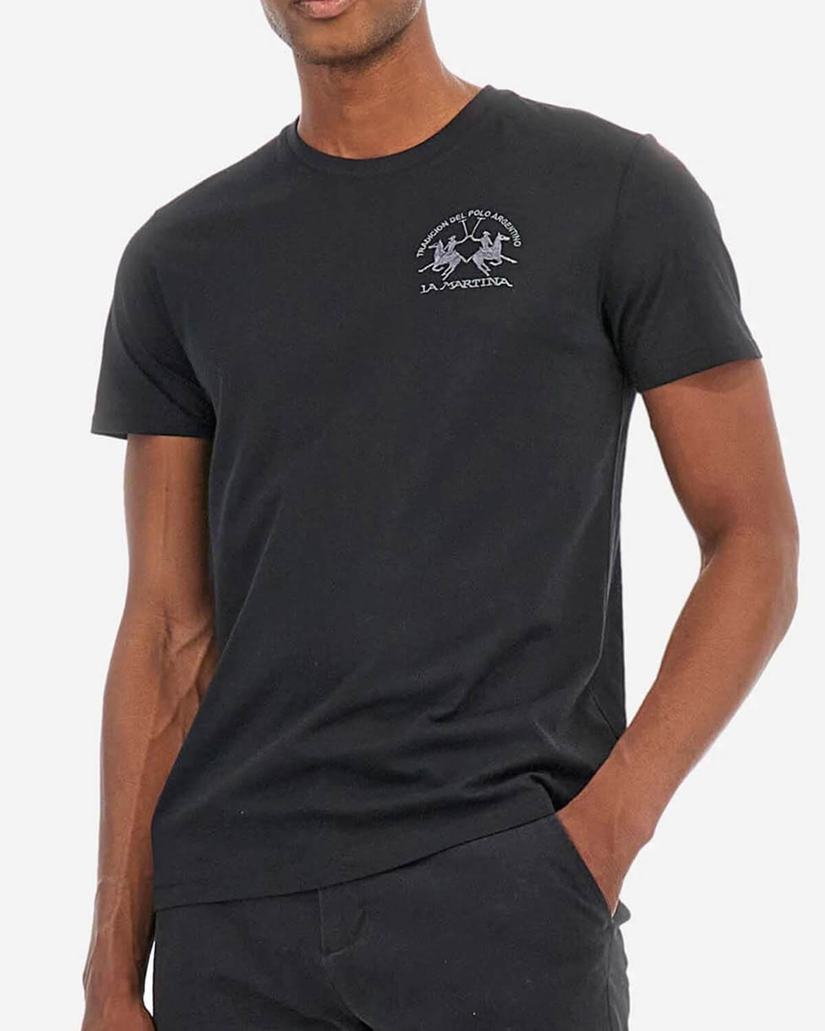 LA MARTINA Ανδρική Κοντομάνικη Μπλούζα La Martina - 3LMMAR009 09999