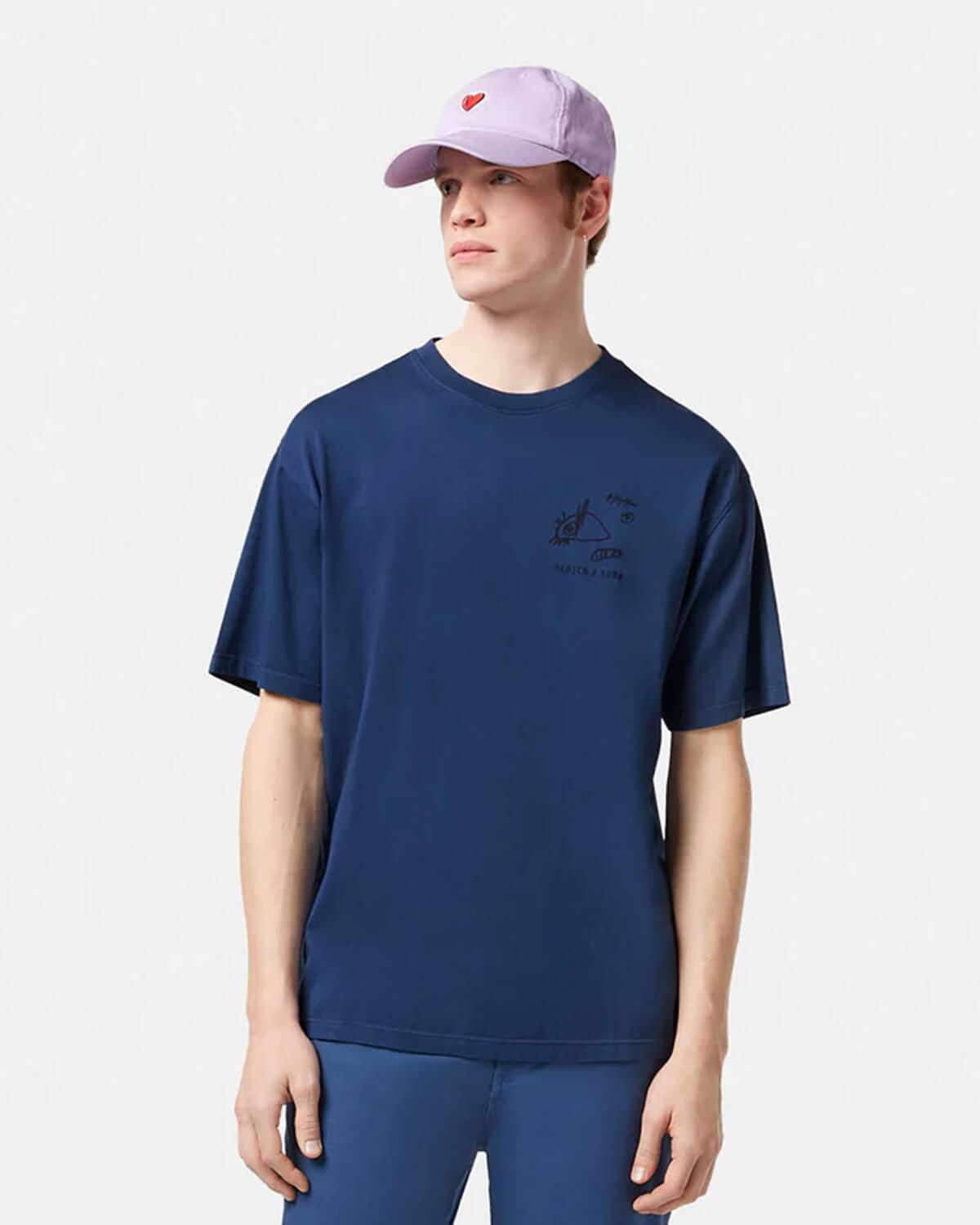 SCOTCH & SODA Ανδρική Κοντομάνικη Μπλούζα Scotch & Soda - Regular Fit Front And Back Artwork