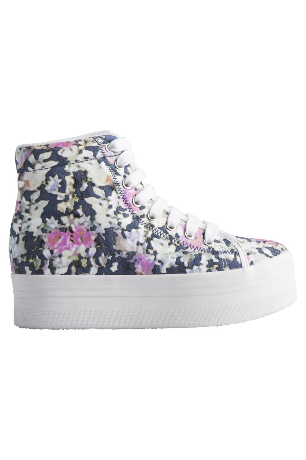 Γυναικεία Sneakers Τύπου Μποτάκια Jeffrey Campbell - Homg Blue Floral White