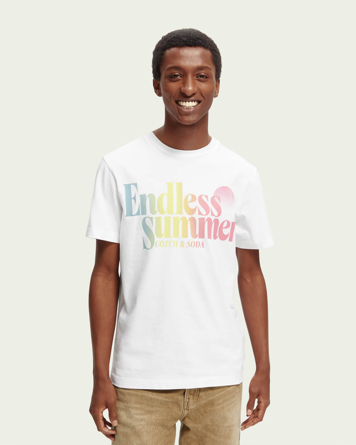 SCOTCH & SODA Ανδρική Κοντομάνικη Μπλούζα Scotch & Soda - Garment Dye Logo Artwork Regular Fit