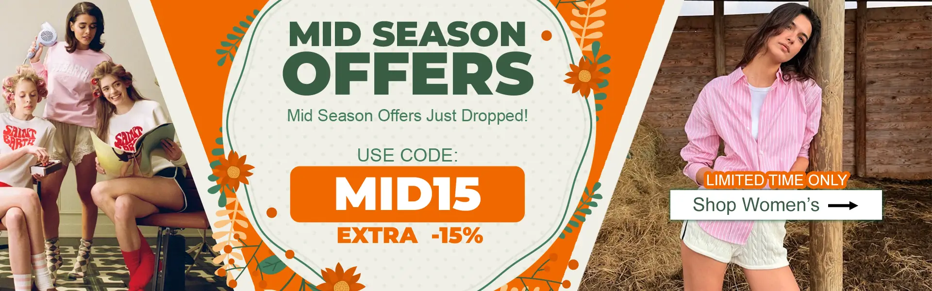 Women Mid Season Offers -15%