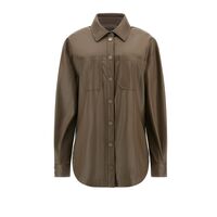 Guess - Ls Carola Faux Leather Shirt 