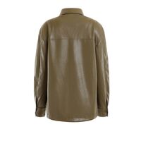 Guess - Ls Carola Faux Leather Shirt 