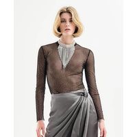 Spell - 2007 Long Sleeve Glitter Mesh Top