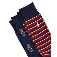 Polo Ralph Lauren - Aob/Stripe-Crew Sock-2 Pack