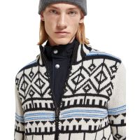 Scotch &amp; Soda - Chunky Zip-Thru Cardigan With Inner Jacket