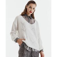 Access - 8076 Knitted Sweater With V Neckline