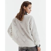 Access - 8076 Knitted Sweater With V Neckline