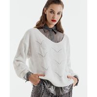 Access - 8076 Knitted Sweater With V Neckline