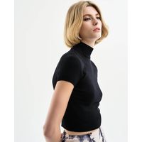 Spell - 8024 Short Sleeve Knitted Turtleneck
