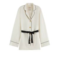 Women Pyjama Scotch &amp; Soda Embroidered 174160 SC0003 ecru 