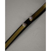 Spell - 4044 Thin Belt With Metallic And Rhinestone Details 
