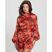 Guess - Ls Jessica Mock Nk Romper Dress 