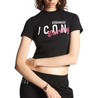 Women T-Shirt Dsquared2 S80GC0064S24668 900 black  