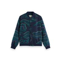 Scotch &amp; Soda - Lightweight Jacquard Bomber Jacket 