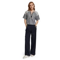 Γυναικεία Κοντομάνικη Μπλούζα Scotch &amp; Soda - Lace Up Boxy