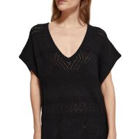 Γυναικείο Πλεκτό Φόρεμα Scotch &amp; Soda - Pointelle Stitch With Fringing