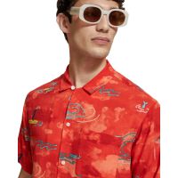 Ανδρικό Κοντομάνικο Πουκάμισο Scotch &amp; Soda - Allover Printed Viscose
