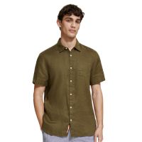 Scotch &amp; Soda - Short Sleeve Linen Shirt 