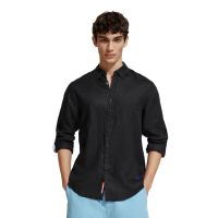 Scotch &amp; Soda - Linen Shirt With Roll-Up 
