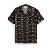 Scotch &amp; Soda - Allover Printed Viscose Short Sleeve Shirt 