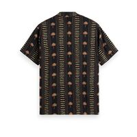 Scotch &amp; Soda - Allover Printed Viscose Short Sleeve Shirt 